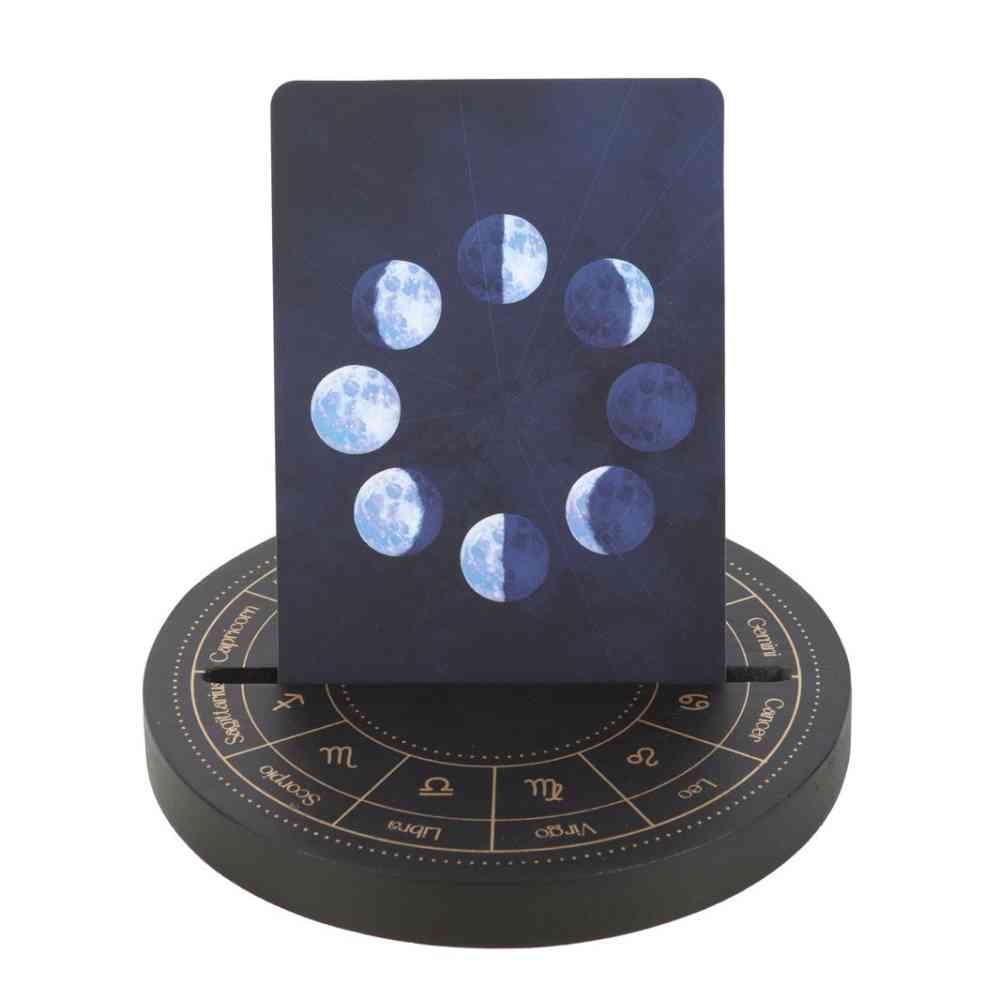 Something Different - Black Astrology Wheel Tarot Card stand - Multicolours